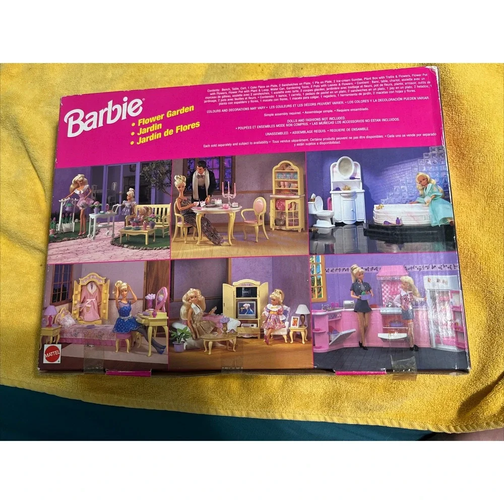 Barbie Flower Garden Playset for Folding‎ Pretty House 1997 Mattel #67531 NRFB